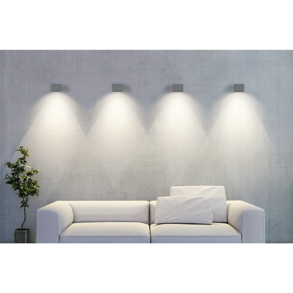 Wandleuchte Wall Light Cube, 3000K, 230V, IP65 für die Wandmontage im Außenbereich