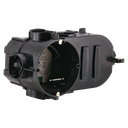 Elektronikdose oval 67mm tief, für den Unterputz, ø60mm, zum Einbau von Schaltern und Aktoren, 1-fach | Schwarz