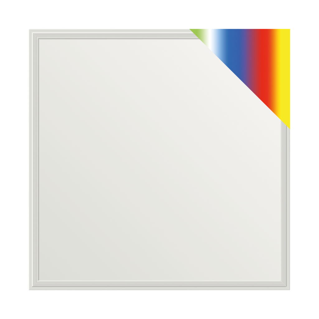 LED-Panel 620 x 620 Color & White 4000K, 40W, 3200 Lumen, Ra > 80 | Rahmen weiß